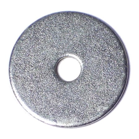 Midwest Fastener Fender Washer, For Screw Size #6 , Steel Zinc Plated Finish, 100 PK 07369